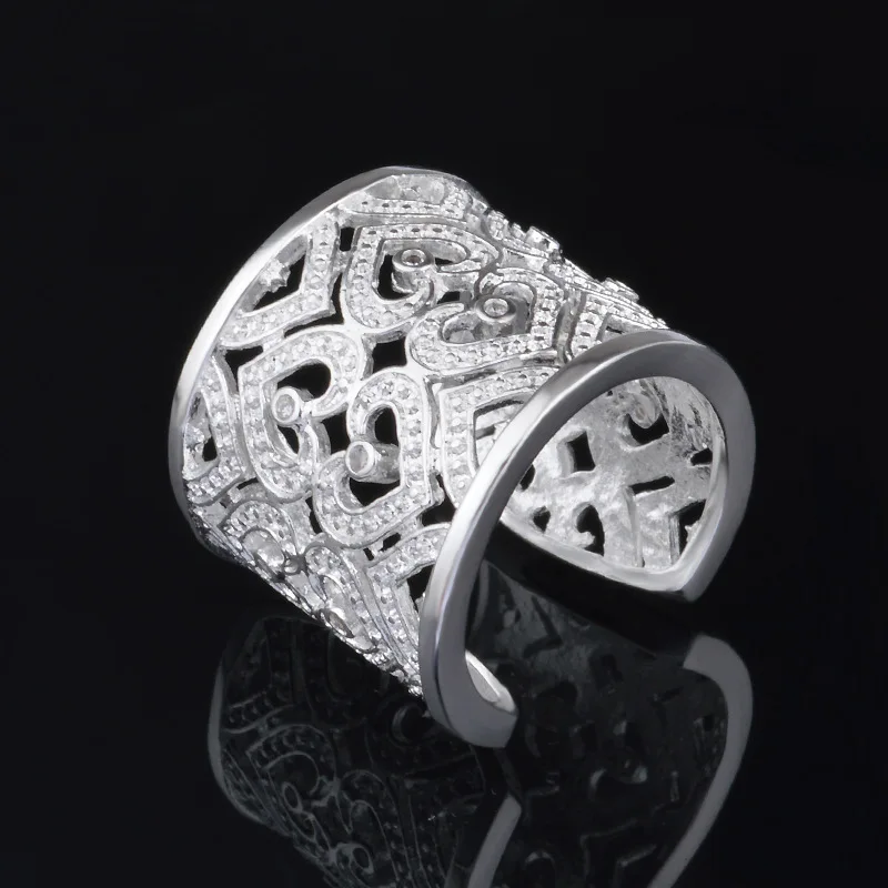 925 Sterling Silver Jewelry Big Ring For Women Men Rings Anillos Mujer Bague Anel Feminino Gague Femme Fnelli Bague Homme bijoux
925 Sterling Silver Jewelry Big Ring For Women Men Rings Anillos Mujer Bague Anel Feminino Gague Femme Fnelli Bague Homme bijoux