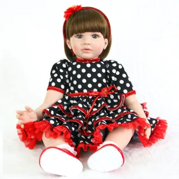 

NPK 24"/60 cm Alive Silicone Reborn Baby Toddler Princess Girl Dolls Toys for Children Bebes reborn toddler Gift Doll