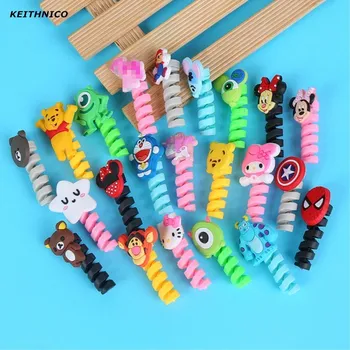 6Pcs Cartoon Spiral Cable Protector Data Line Silicone Bobbin Winder Protective For Iphone USB Charging Earphone Case Cover
6Pcs Cartoon Spiral Cable Protector Data Line Silicone Bobbin Winder Protective For Iphone USB Charging Earphone Case Cover