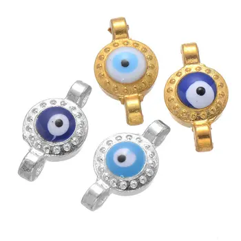 500pcs DIY Jewelry 12.5*7mm silver gold color alloy Double hole Turkey evil eye Beads Connector charms pendant CH0248
500pcs DIY Jewelry 12.5*7mm silver gold color alloy Double hole Turkey evil eye Beads Connector charms pendant CH0248