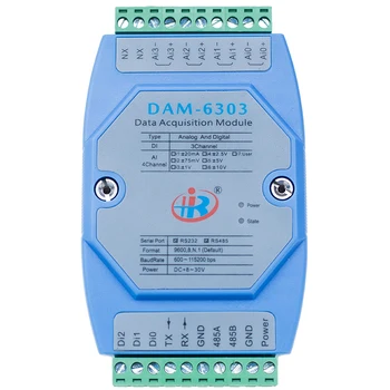 DAM6303 Mixed Analog Digital Input Data Acquisition Module Modbus Voltage Current Converter
DAM6303 Mixed Analog Digital Input Data Acquisition Module Modbus Voltage Current Converter