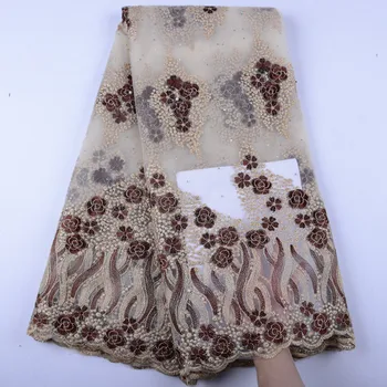 Bridal Nigerian Wedding Lace Materials Embroidery Lace Fabric High Quality 2019 African Lace Fabric With Beads Y1444
Bridal Nigerian Wedding Lace Materials Embroidery Lace Fabric High Quality 2019 African Lace Fabric With Beads Y1444
