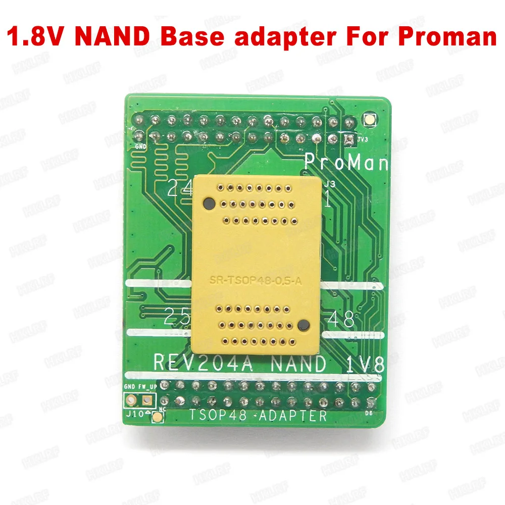 1.8V TSOP48 BGA63 base boad for NAND ProMan TL866 _PLUS SR-TSOP48-0.5-A REV204A-NAND Professional flash programmer
1.8V TSOP48 BGA63 base boad for NAND ProMan TL866 _PLUS SR-TSOP48-0.5-A REV204A-NAND Professional flash programmer