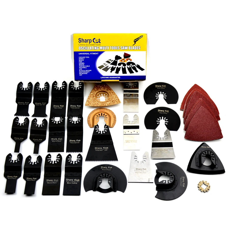 Free Shipping: 40pcs/set Oscillating Multimaster Tools Saw Blades for Cutting Wood,Plasitc,Drywall,Metal,Tile,Soft material
Free Shipping: 40pcs/set Oscillating Multimaster Tools Saw Blades for Cutting Wood,Plasitc,Drywall,Metal,Tile,Soft material