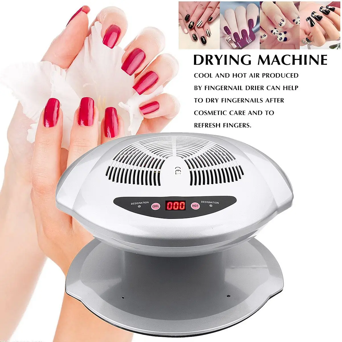 400W Nail Dryer Automatic Induction 2in1 Warm & Cold Wind Blower Fan Polish Nail Art Tools EU For Female Beauty
400W Nail Dryer Automatic Induction 2in1 Warm & Cold Wind Blower Fan Polish Nail Art Tools EU For Female Beauty