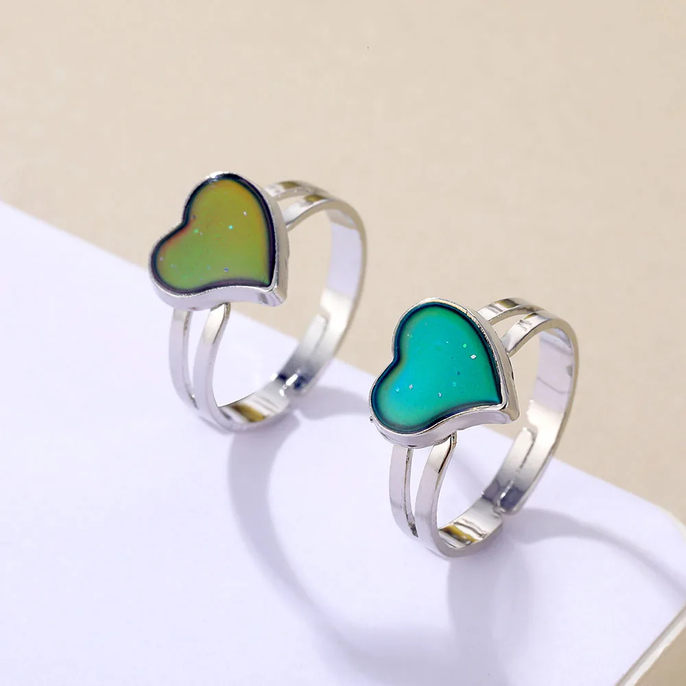 SOUQ 2019 Personality Heart-Shaped Warm Color Ring Korean Version Of Open Heart Ring Ring Love Temperature Color Ring
SOUQ 2019 Personality Heart-Shaped Warm Color Ring Korean Version Of Open Heart Ring Ring Love Temperature Color Ring
