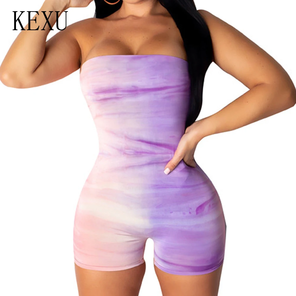 KEXU Sexy Backless Off Shoulder Sleeveless Bodycon Playsuits Women Elegant Strapless Vintage Print Casual Rompers Woman Jumpsuit
KEXU Sexy Backless Off Shoulder Sleeveless Bodycon Playsuits Women Elegant Strapless Vintage Print Casual Rompers Woman Jumpsuit