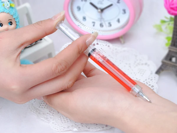 10pcs-lot-Syringe-ballpoint-pen-black-ink-Novelty-Plastic-Novelty-pens-4-Collors-Mixed-Stationery-20pcs (3)