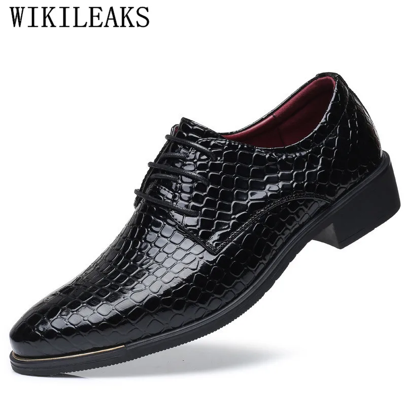 Men Business Shoes 2019 Newest Formal Office Wedding Shoes For Men Crocodile Embossed Patent Leather Dress Shoes Plus Size 38-48
Men Business Shoes 2019 Newest Formal Office Wedding Shoes For Men Crocodile Embossed Patent Leather Dress Shoes Plus Size 38-48