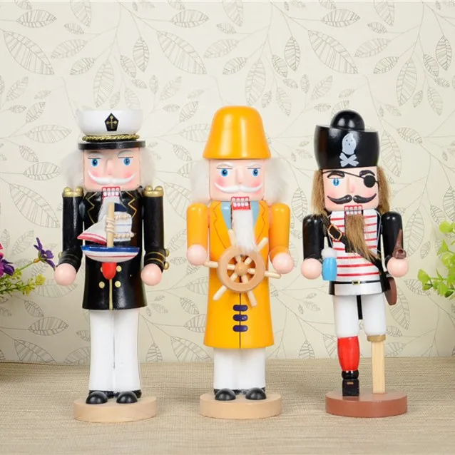 New 3pcs 1Set 25Cm High Christmas Holiday Nutcracker Pirate Type Vintage German Wooden Table Walnut Toy Zakka Dolls
New 3pcs 1Set 25Cm High Christmas Holiday Nutcracker Pirate Type Vintage German Wooden Table Walnut Toy Zakka Dolls