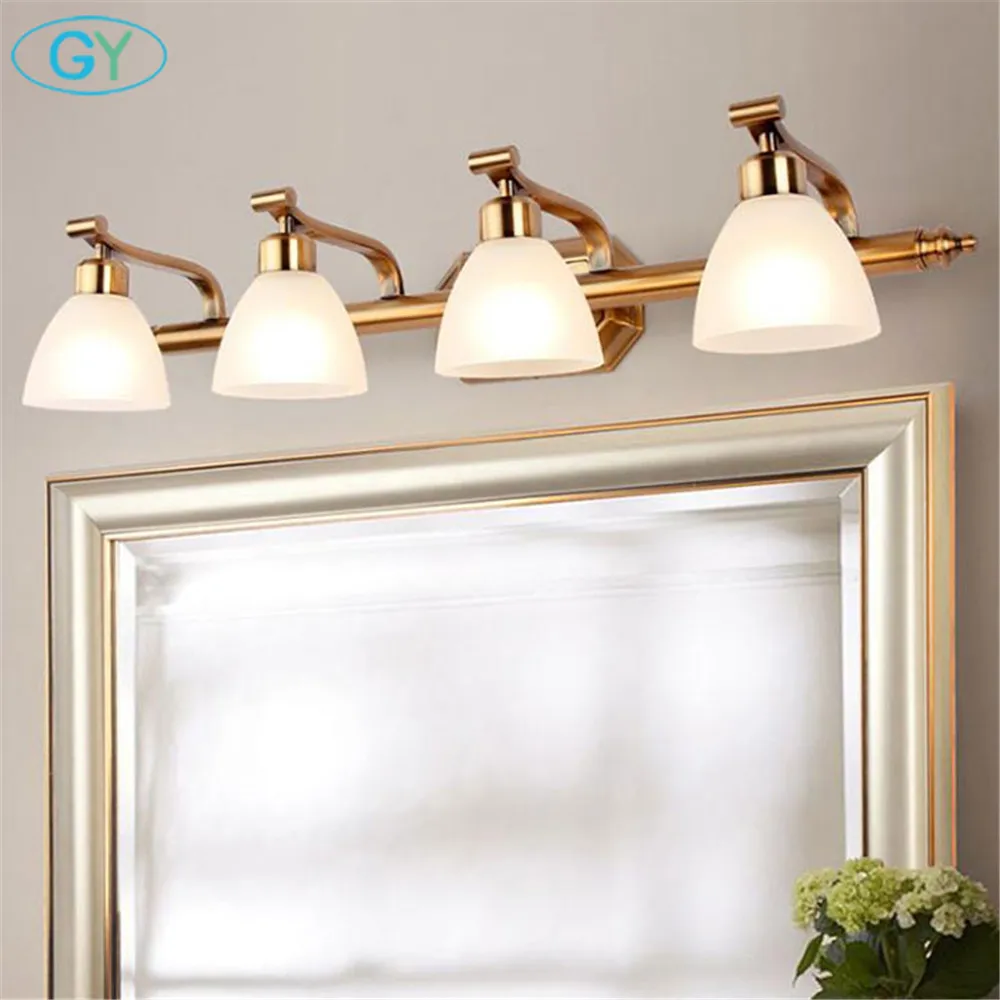 Nordic europe style golden metal plated+white glass shade E14 bulb vanity lights Minimalist 1/2/3/4 candle bulb mirror lighting
Nordic europe style golden metal plated+white glass shade E14 bulb vanity lights Minimalist 1/2/3/4 candle bulb mirror lighting