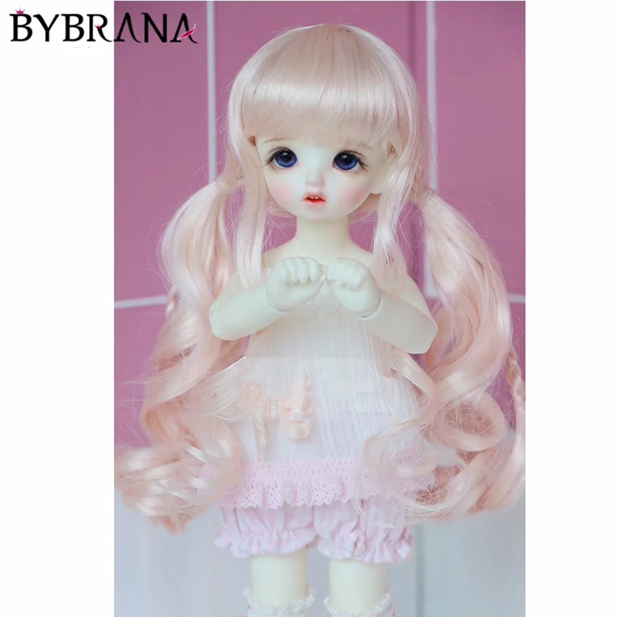 Bybrana 1/3 1/4 1/6 1/8 bjd wig Imitation mohair double ponytail long roll hair for dolls
Bybrana 1/3 1/4 1/6 1/8 bjd wig Imitation mohair double ponytail long roll hair for dolls