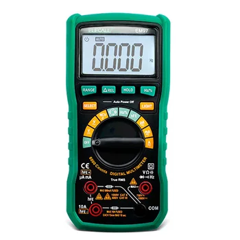 ELECALL EM97 High precision True RMS digital Multimeter LCD backlight with Capacitance/Resistance measurement
ELECALL EM97 High precision True RMS digital Multimeter LCD backlight with Capacitance/Resistance measurement