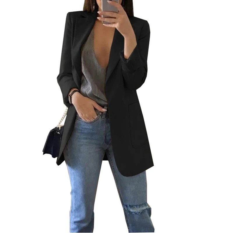 2019 new spring autumn women's Suits coats European fashion lapel Slim cardigan fashion long-sleeved suit jackets women's Tops
2019 new spring autumn women's Suits coats European fashion lapel Slim cardigan fashion long-sleeved suit jackets women's Tops