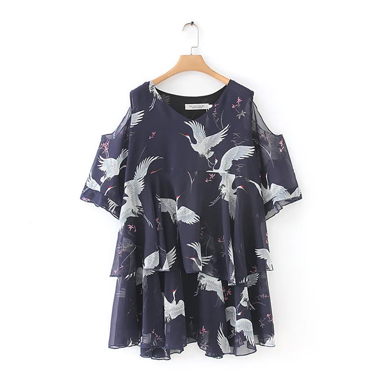 plus Size Casual Dresses Summer 2019 Women Clothing Fashion Loose Short sleeve printed chiffon Dress S46-19252
plus Size Casual Dresses Summer 2019 Women Clothing Fashion Loose Short sleeve printed chiffon Dress S46-19252