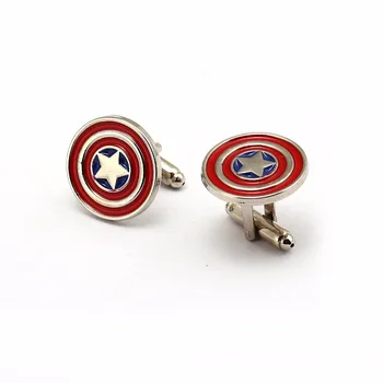 10pairs/lot Wholesale The Avengers Superhero Captain America Shield Silver Plated Cufflinks Shirt Cuff link Men Jewelry
10pairs/lot Wholesale The Avengers Superhero Captain America Shield Silver Plated Cufflinks Shirt Cuff link Men Jewelry