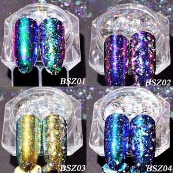 0.2g Nail Glitter Colorful Holographic Nail Art Chameleon Sarkly 3D Sequin Design Nail Decoration Manicure Flake Tips TRBSZ01-12
0.2g Nail Glitter Colorful Holographic Nail Art Chameleon Sarkly 3D Sequin Design Nail Decoration Manicure Flake Tips TRBSZ01-12