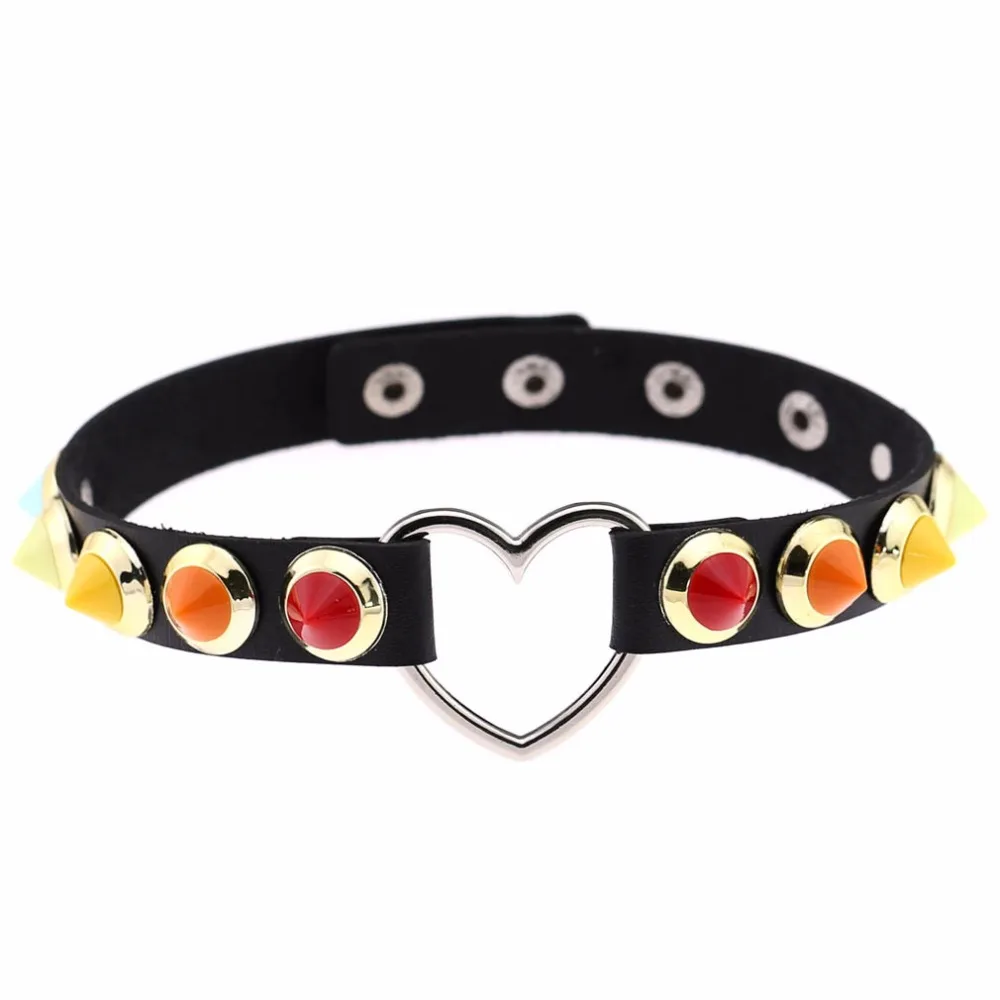 KMVEXO Chic Punk Rock Gothic Unisex Women Men Leather Multicolor Spike Rivet Stud Heart Collar Choker Necklace Statement Jewelry
KMVEXO Chic Punk Rock Gothic Unisex Women Men Leather Multicolor Spike Rivet Stud Heart Collar Choker Necklace Statement Jewelry