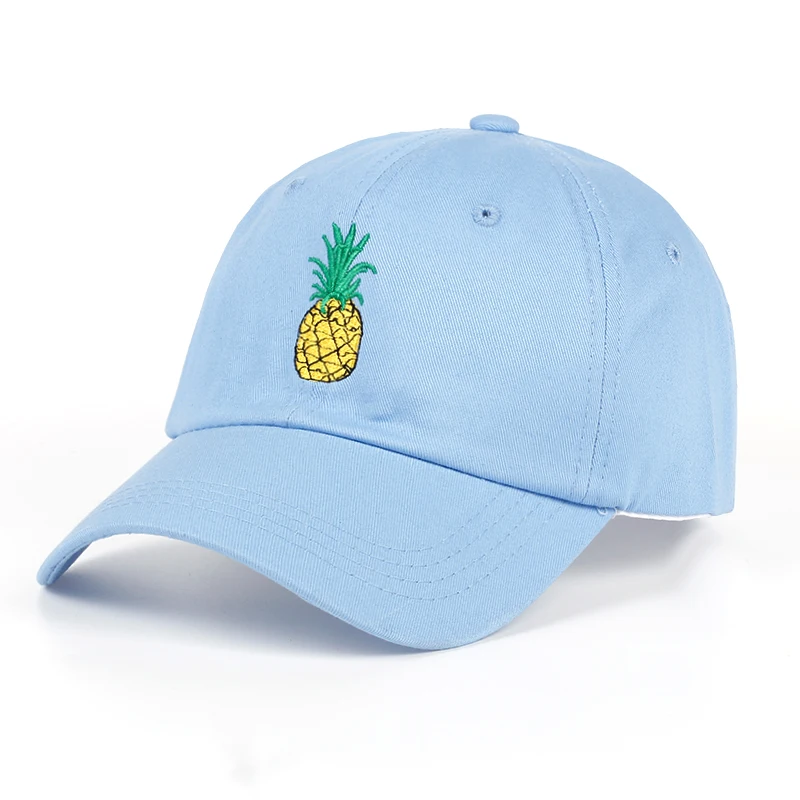Бейсболка TUNICA с вышивкой ананасов хлопковая хипстерская шапка 100% кепка фруктами