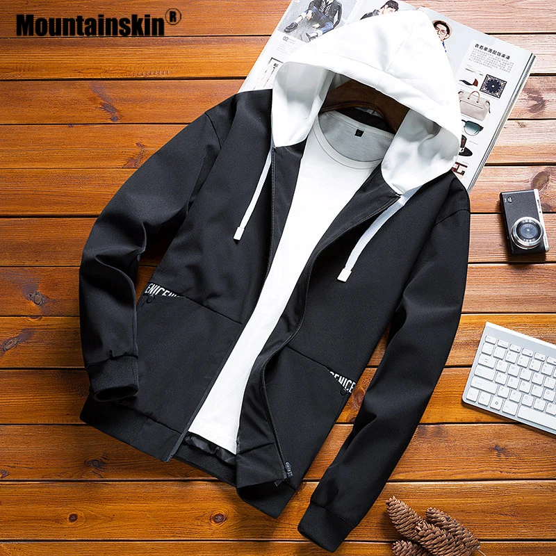Mountainskin Men's Jackets Spring Autumn Casual Coats Hooded Jacket Slim Fashion Solid Male Outwear Mens Brand Clothing SA632
Mountainskin Men's Jackets Spring Autumn Casual Coats Hooded Jacket Slim Fashion Solid Male Outwear Mens Brand Clothing SA632