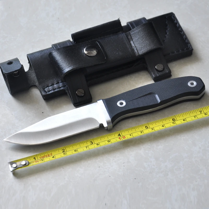Fixed Blade Knife ATS34 Blade VG10 Handle Camping Pocket Knife Survival Knives Leather Sheath 
Fixed Blade Knife ATS34 Blade VG10 Handle Camping Pocket Knife Survival Knives Leather Sheath