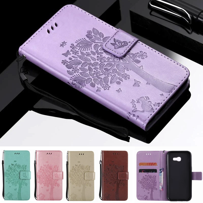 

For Coque Samsung Galaxy A5 2017 Case Leather Wallet Flip Cover Samsung Galaxy A5 2017 A520F Case Card Slot With Stand A520 5.2