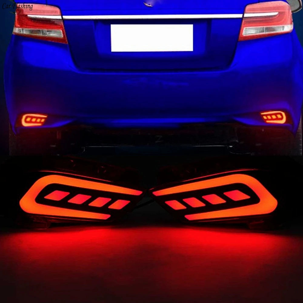 Автомобильный мигающий 2 шт. для Toyota Vios 2017 2018 светодиодный предупреждающий