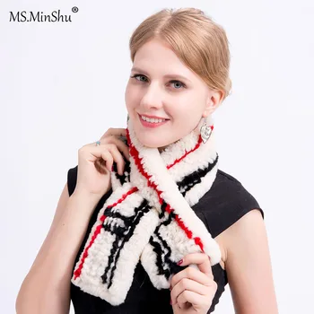 Ms.MinShu Brand Real Rex Rabbit Fur Scarf Collar Knit Infinite Scarves Women Loop type Fur Scarf Women Real Rabbit Fur Shawl
Ms.MinShu Brand Real Rex Rabbit Fur Scarf Collar Knit Infinite Scarves Women Loop type Fur Scarf Women Real Rabbit Fur Shawl