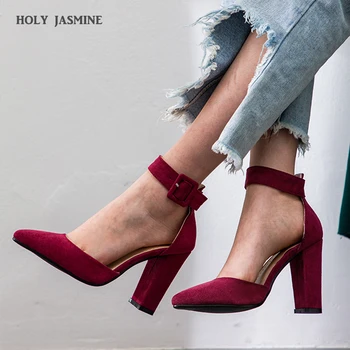 2019 Summer New Women Sandals Pumps Fashion Ladies 10cn High Heels Zapatos Mujer Ankle Strap Pointed Toe Pumps Women Shoes Woman
2019 Summer New Women Sandals Pumps Fashion Ladies 10cn High Heels Zapatos Mujer Ankle Strap Pointed Toe Pumps Women Shoes Woman