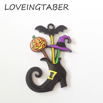 Newest 46mm*31mm 10pcs /lot Full Enamel Bat Witch Hat Pumpkin in Shoes Pendant For Fashion Halloween Neckalce Making
Newest 46mm*31mm 10pcs /lot Full Enamel Bat Witch Hat Pumpkin in Shoes Pendant For Fashion Halloween Neckalce Making