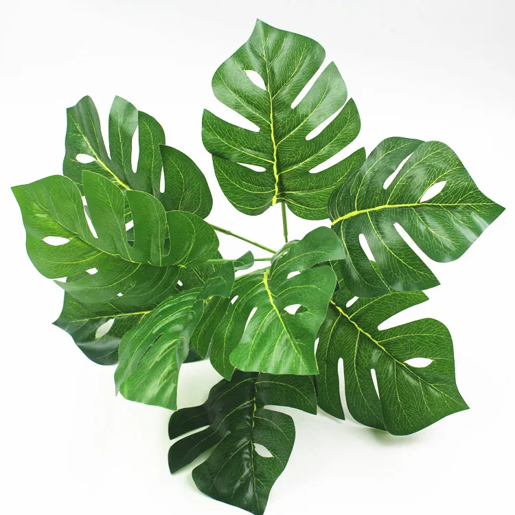 Spring taro leaf tropical Palm tree branch small artificial Monstera leaves wedding decoration fake flower plastic plants flores
Spring taro leaf tropical Palm tree branch small artificial Monstera leaves wedding decoration fake flower plastic plants flores