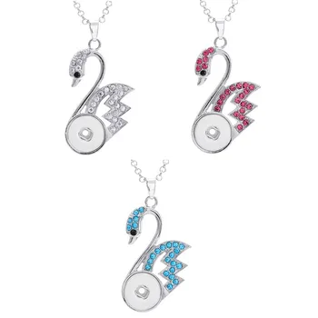 Rhinestone Swan Metal 18mm Snap Buttons Long Necklace Women Jewelry 12pcs/lot Mix Colors
Rhinestone Swan Metal 18mm Snap Buttons Long Necklace Women Jewelry 12pcs/lot Mix Colors
