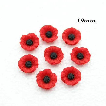 10pcs Chic Resin Red Poppy Flower Artificial Flower Flatback Embellishment Cabochons Cap for home decor 19mm
10pcs Chic Resin Red Poppy Flower Artificial Flower Flatback Embellishment Cabochons Cap for home decor 19mm