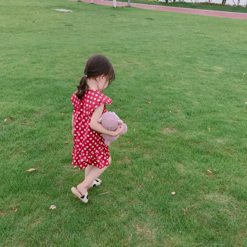 Peter Pan Collar Toddler Summer Dress Girl Ruffles Baby Girls Dresses Pure Cotton Princess Holiday Party Red 2019 Kids Clothing 2 3 4 5 6 7 8 9 10 11 12 13 14 15 years little fashion dress for girls (4).jpg