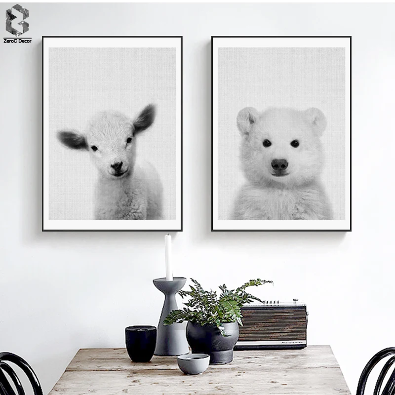 Nordic Lovely Art Posters and Prints Polar Bear Wall Art Canvas Painting Sheep Wall Pictures For Dining Room Home Decor
Nordic Lovely Art Posters and Prints Polar Bear Wall Art Canvas Painting Sheep Wall Pictures For Dining Room Home Decor