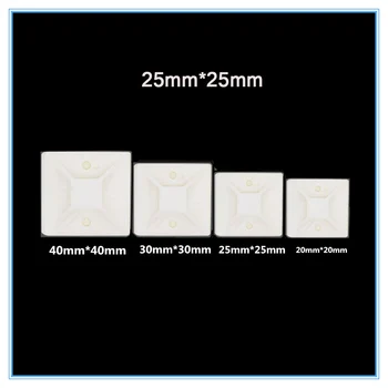 cable tie Mounts 50PCS White Cable Base 25mmX25mm Self Adhesive Cable Wire Zip Tie Mounts Bases Wall Holder Fixing Seat Clamps
cable tie Mounts 50PCS White Cable Base 25mmX25mm Self Adhesive Cable Wire Zip Tie Mounts Bases Wall Holder Fixing Seat Clamps