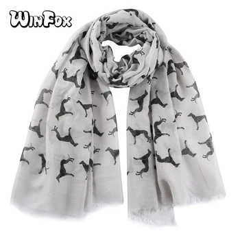 Winfox 2019 Fashion Scarf Famale Pink Grey Animal Dog Print Scarf Foulard Shawl Women
Winfox 2019 Fashion Scarf Famale Pink Grey Animal Dog Print Scarf Foulard Shawl Women