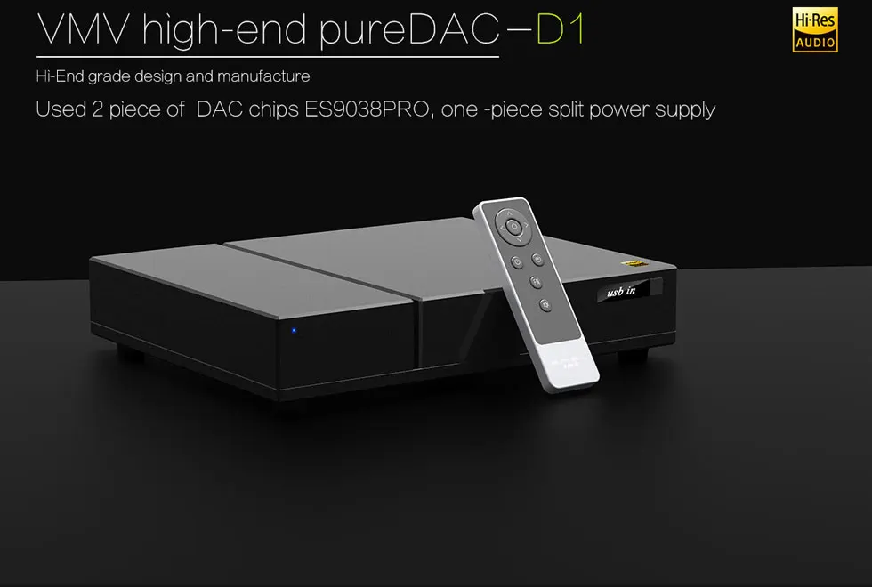 高音質】SMSL VMV D1 DAC 最高峰ES9038PROデュアル搭載