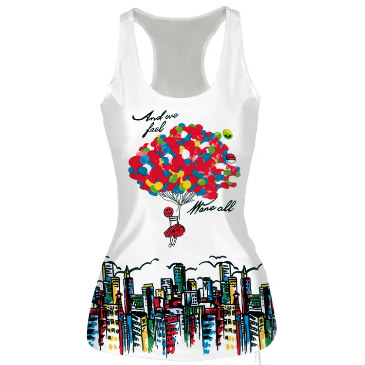 Degital Printed U Neck Women's Vest Sports Tanks Yoga Tops Sleeves Yoga Shirt Cosplay Top Sportswear Fitness T-shirt Female
Degital Printed U Neck Women's Vest Sports Tanks Yoga Tops Sleeves Yoga Shirt Cosplay Top Sportswear Fitness T-shirt Female