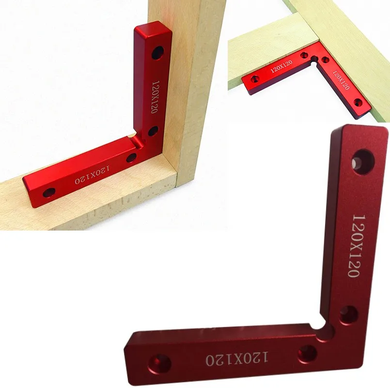 1 pcs 90 Degree Positioning Squares 4.7" x 4.7" Right Angle Clamps Woodworking Carpenter Tool L Block Square Aluminium Alloy
1 pcs 90 Degree Positioning Squares 4.7" x 4.7" Right Angle Clamps Woodworking Carpenter Tool L Block Square Aluminium Alloy