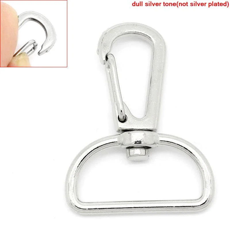 8SEASONS Carabiner Swivel Clasps For Key Ring Silver Tone Color 4.1x3.1cm,20PCs (B29863)
8SEASONS Carabiner Swivel Clasps For Key Ring Silver Tone Color 4.1x3.1cm,20PCs (B29863)
