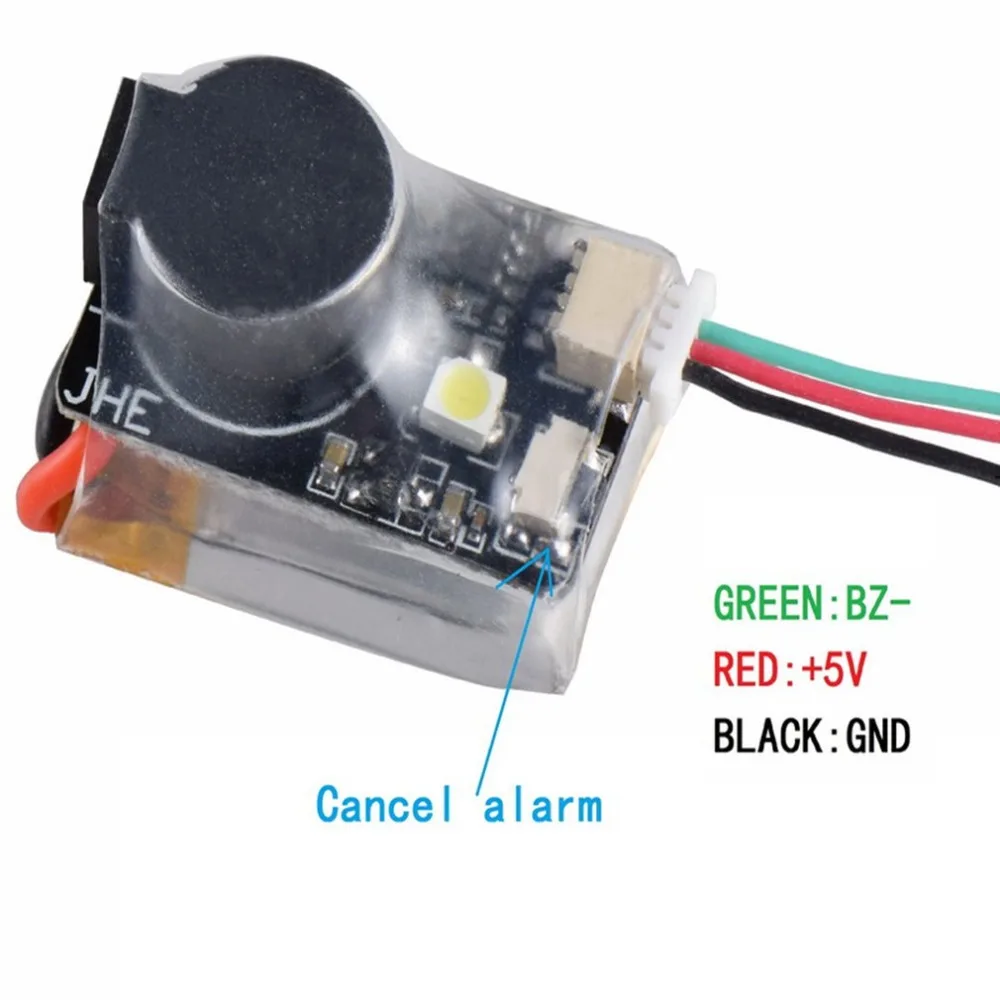 JHE42B Finder 5V Super Loud Buzzer Tracker 110dB with LED Buzzer Alarm For Multirotor FPV Racing Drone Flight Controller
JHE42B Finder 5V Super Loud Buzzer Tracker 110dB with LED Buzzer Alarm For Multirotor FPV Racing Drone Flight Controller