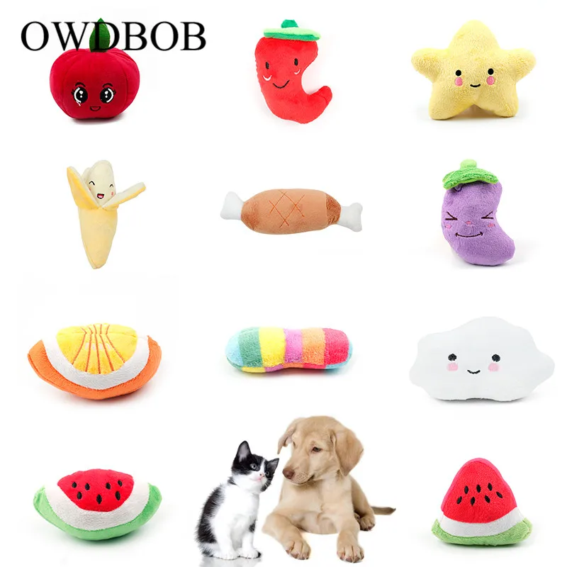 OWDBOB 1pc Lovely Fruit Vegetable Squeak Toy for Dog Puppy Cat Funny Training Chew Toys Sounding Pet Toys Pet Accessories
OWDBOB 1pc Lovely Fruit Vegetable Squeak Toy for Dog Puppy Cat Funny Training Chew Toys Sounding Pet Toys Pet Accessories