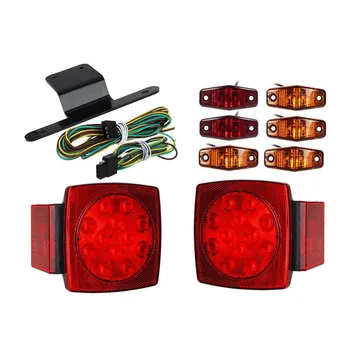 2pcs LED Trailer Tail Light Kit Brake Turn Signal Iron Frame Fog Light Sidelight Taillight for Truck Car Accessories Truck CB
2pcs LED Trailer Tail Light Kit Brake Turn Signal Iron Frame Fog Light Sidelight Taillight for Truck Car Accessories Truck CB