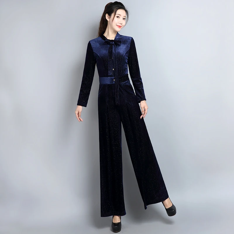 Jumpsuits for Women 2019 Spring Party High Street Elegant Sapphire Blue Full Length Long Sleeve Jumpsuit with Pocket
Jumpsuits for Women 2019 Spring Party High Street Elegant Sapphire Blue Full Length Long Sleeve Jumpsuit with Pocket
