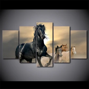 5 Pcs Running Black Horses Canvas Wall Art Pictures HD Prints Poster Paintings Home Decor Framework Pictures For Living Room
5 Pcs Running Black Horses Canvas Wall Art Pictures HD Prints Poster Paintings Home Decor Framework Pictures For Living Room