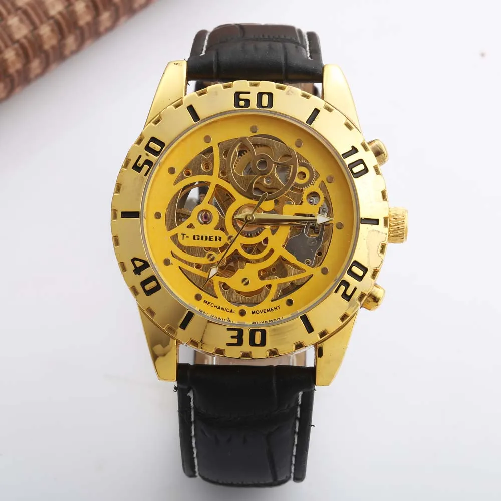 Montre Homme Mens Watches Top Brand Luxury Royal Design Black Gold Watch Relogio Male Skeleton Mechanical Watch Winner
Montre Homme Mens Watches Top Brand Luxury Royal Design Black Gold Watch Relogio Male Skeleton Mechanical Watch Winner