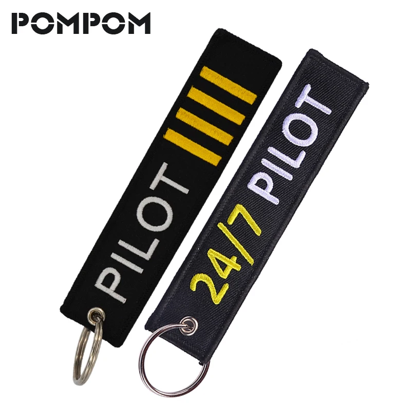 POMPOM Fashion Pilot Key Chain Jewelry Safety Tag Keychains for Aviation Gifts Embroidery Pilot Key Ring Chain for Motorcycles
POMPOM Fashion Pilot Key Chain Jewelry Safety Tag Keychains for Aviation Gifts Embroidery Pilot Key Ring Chain for Motorcycles