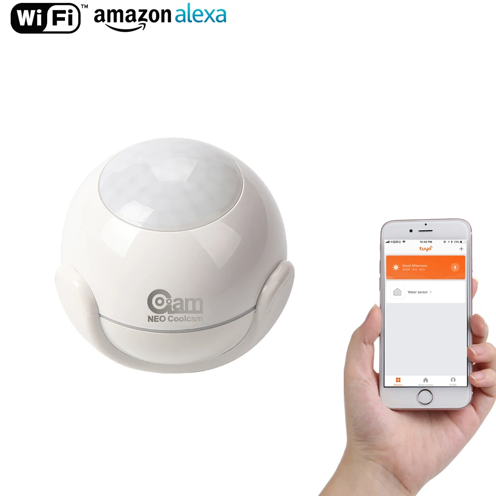 NEO COOLCAM WiFi PIR Motion Sensor Wireless Passive Infrared Detector Security Burglar Alarm Sensor Tuya APP Control IFTTT
NEO COOLCAM WiFi PIR Motion Sensor Wireless Passive Infrared Detector Security Burglar Alarm Sensor Tuya APP Control IFTTT