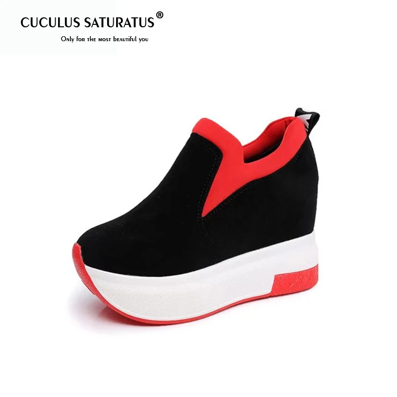Cuculus Spring Women Wedges Platforms Faux Suede Loafers Round Toe Inside Heighten Slip-On Pumps Casual Shoes Woman 1401
Cuculus Spring Women Wedges Platforms Faux Suede Loafers Round Toe Inside Heighten Slip-On Pumps Casual Shoes Woman 1401